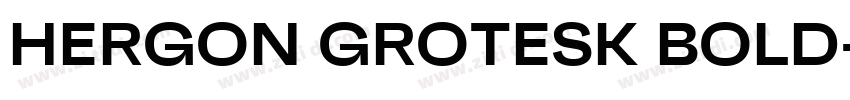 HERGON GROTESK BOLD字体转换